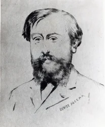 Leo Delibes (tinta, papír)